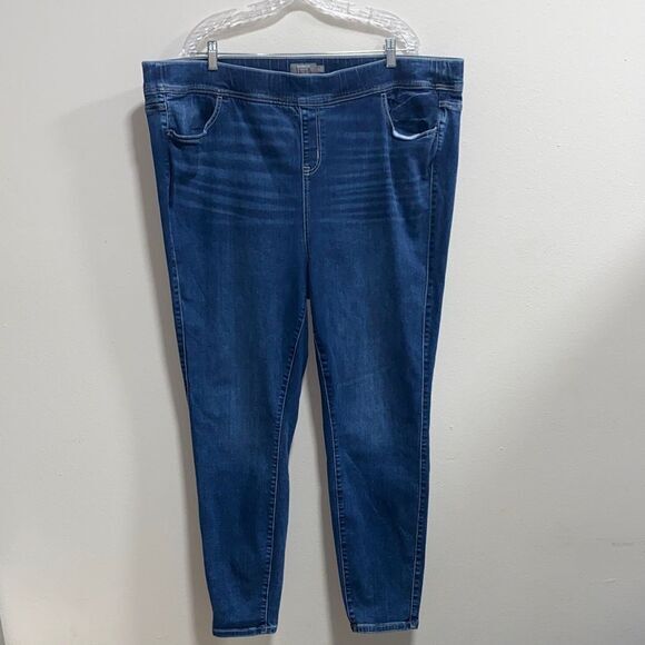 Torrid Lean Jean Jeggings Blue Stretch Denim Women’s Plus 4T 26 Tall - Picture 3 of 11